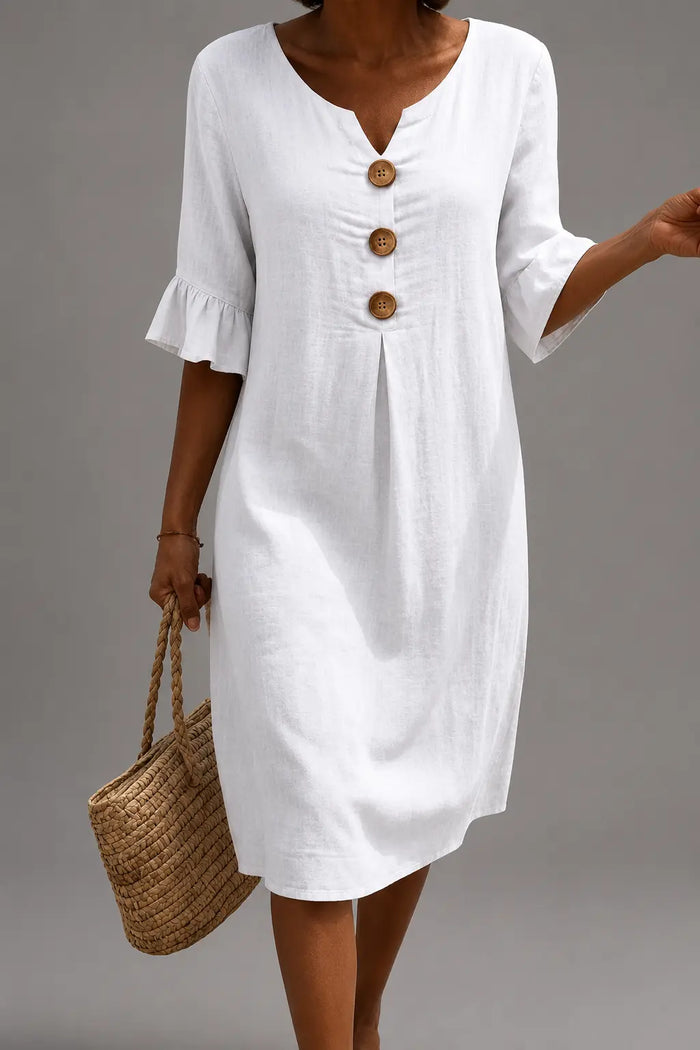 Vestido informal de mujer. en color Blanco
