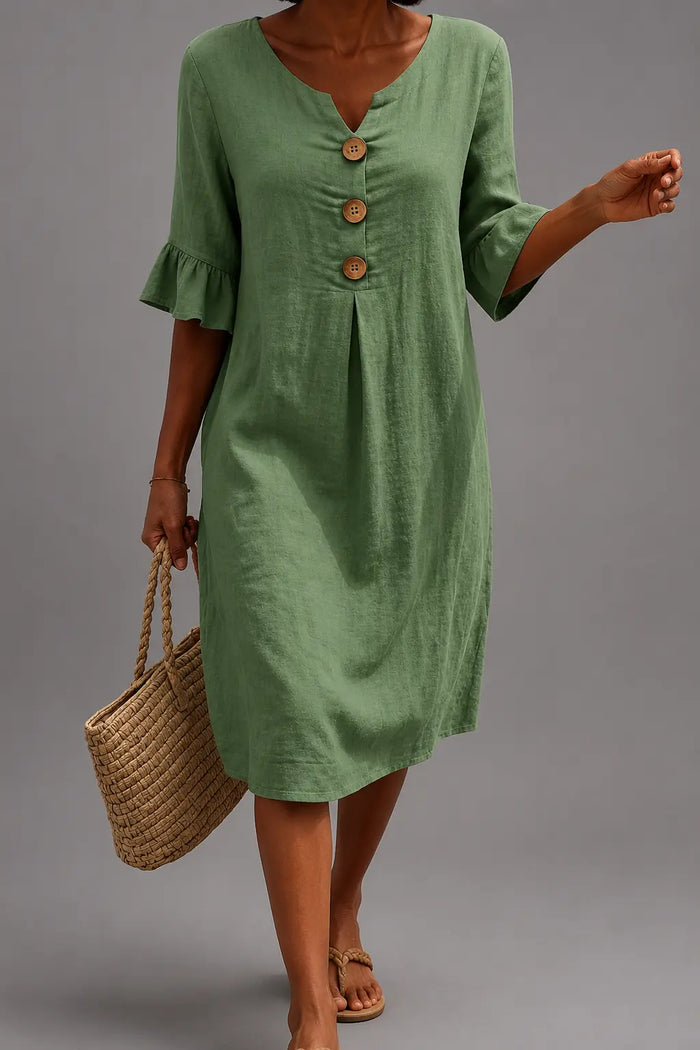 Vestido informal de mujer. en color Verde