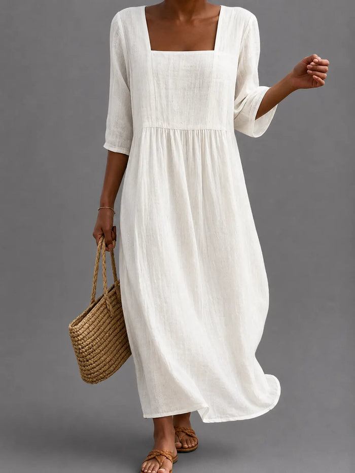 Vestido informal de mujer. en color Blanco