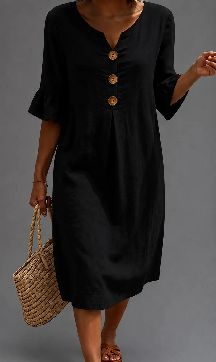 Vestido informal de mujer. en color Negro
