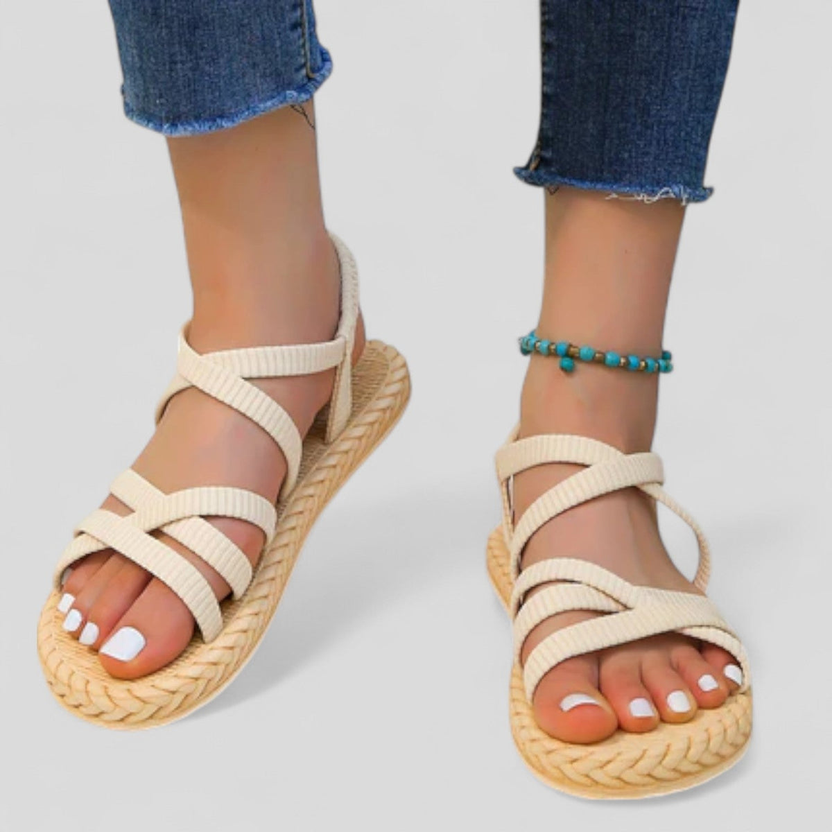 Lurdes | Sandalias cruzadas en color Negro