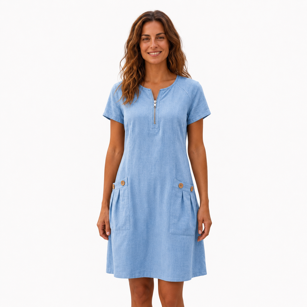 Vestido Vera | Algodón con cremallera