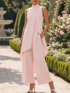 Catalina | Conjunto de cuello alto y pantalón palazzo