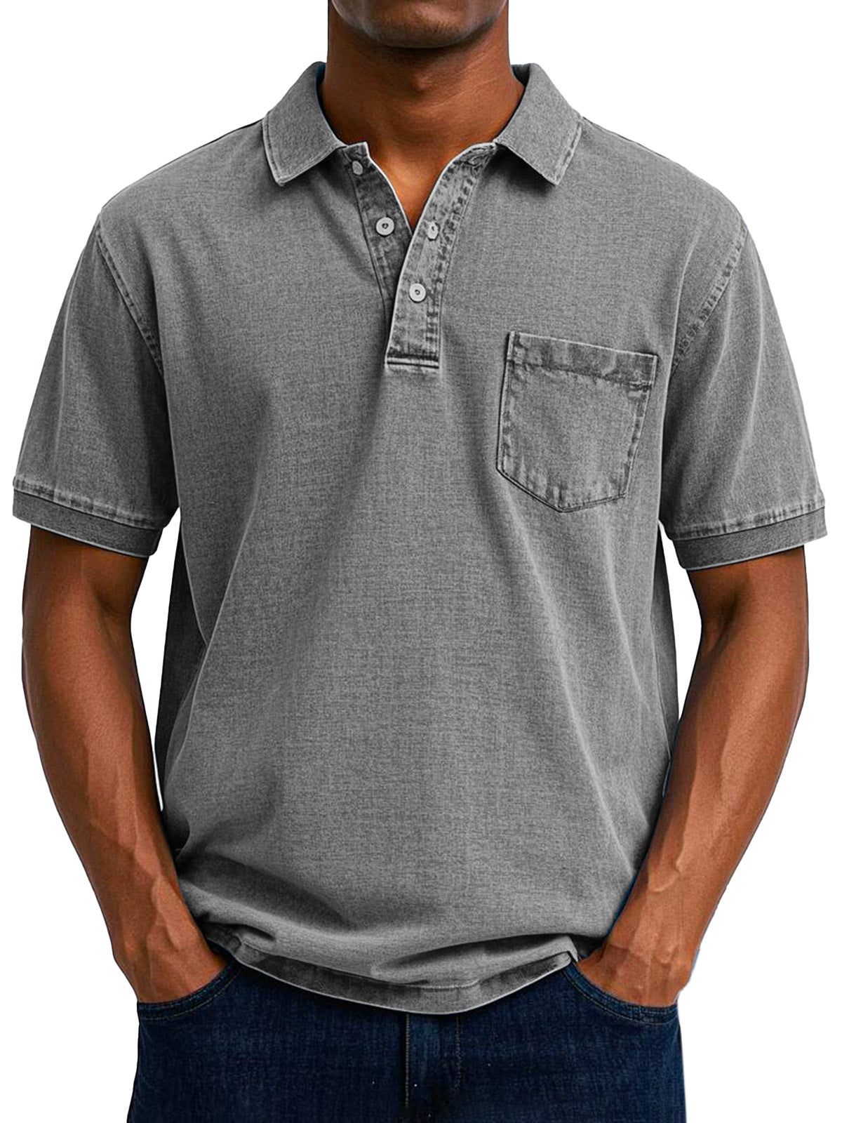 Leandro | Polo informal vintage para hombre