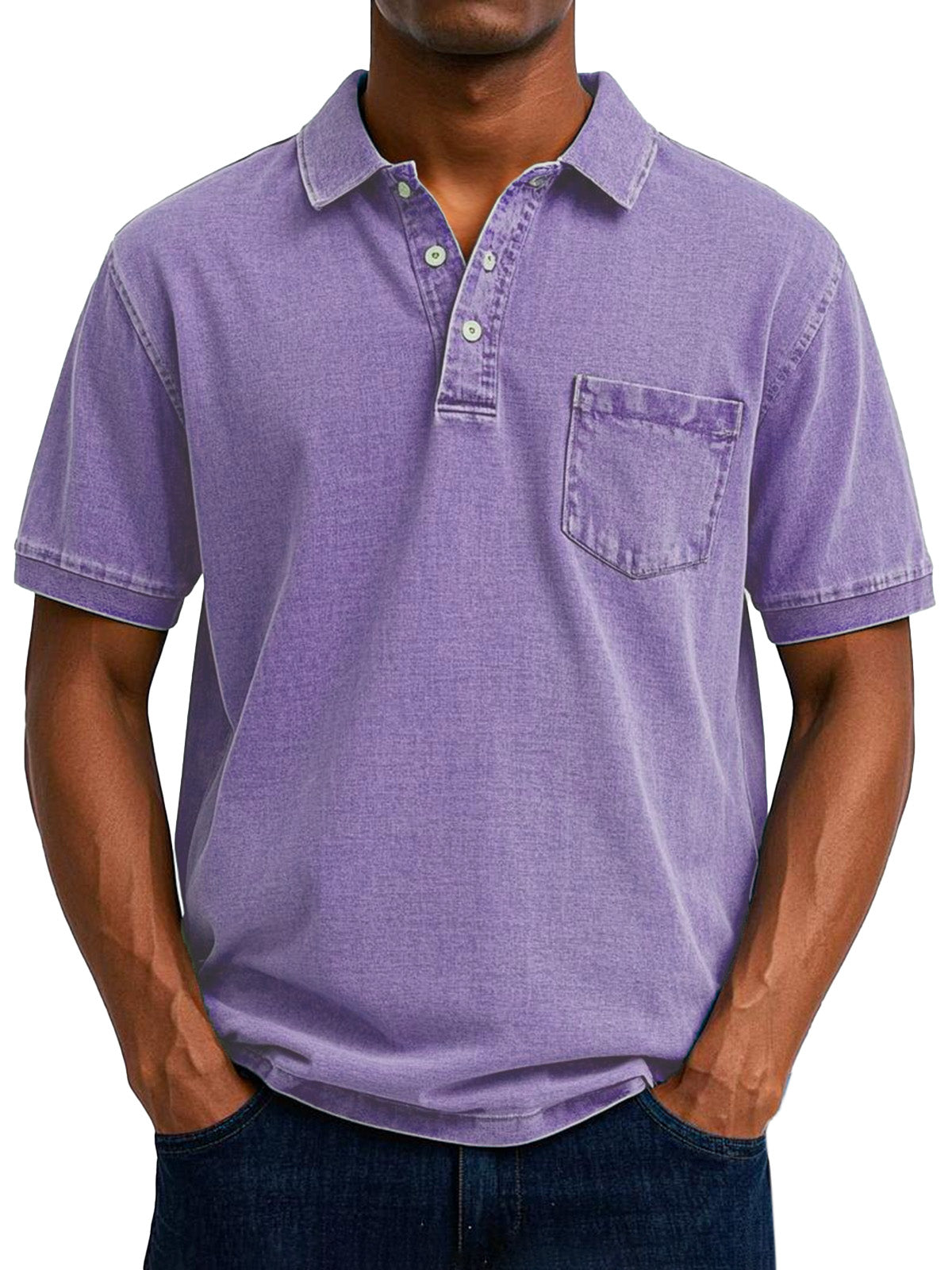 Leandro | Polo informal vintage para hombre