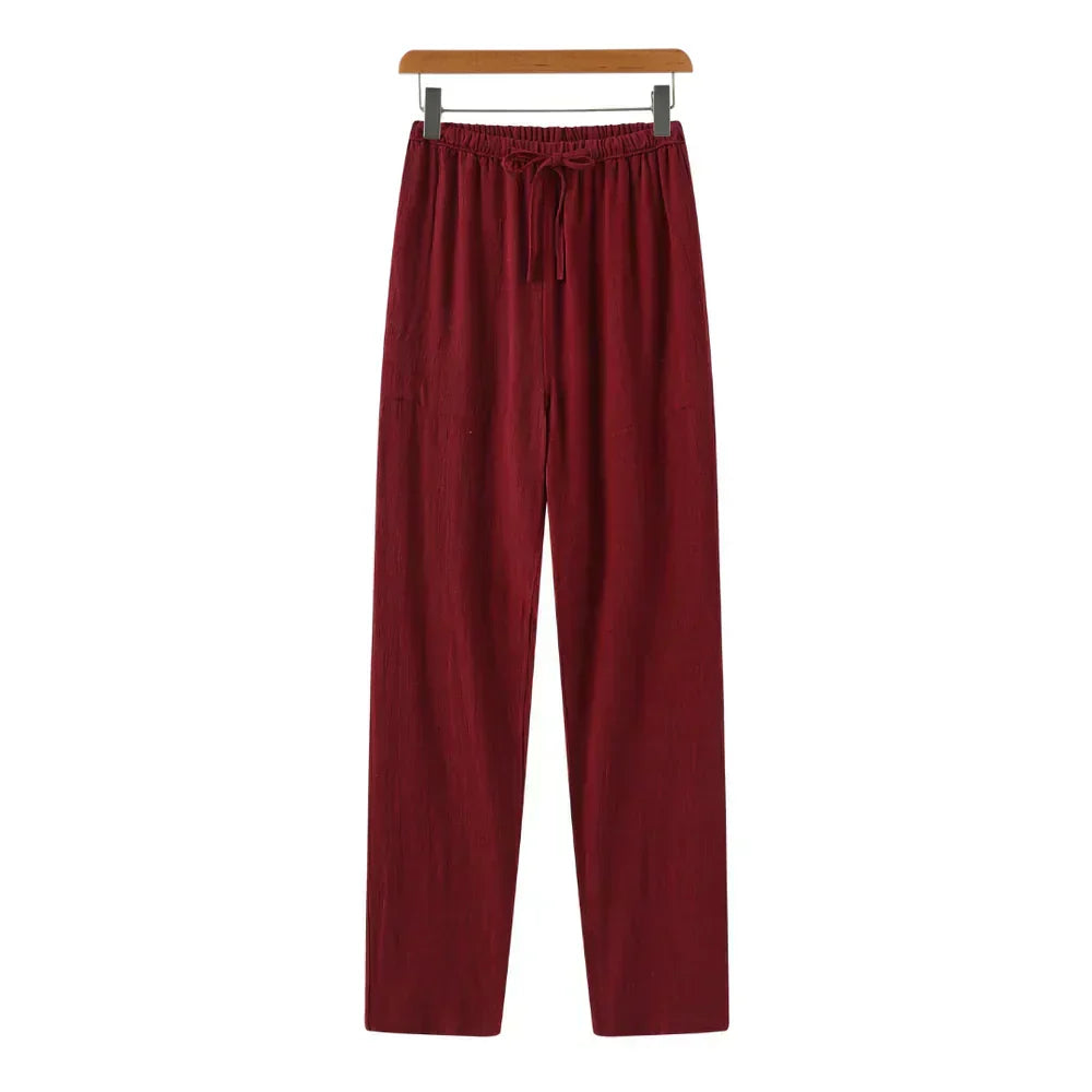 Honorio | Pantalones de lino de corte ajustado