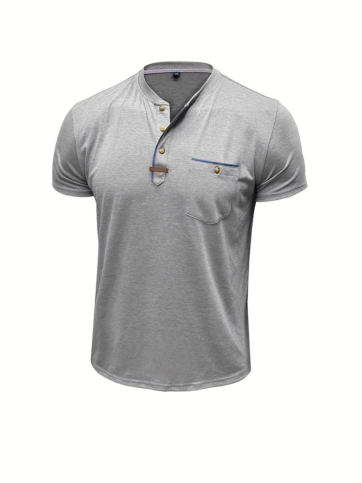 Lucas | Camiseta elegante con cuello redondo y bolsillo