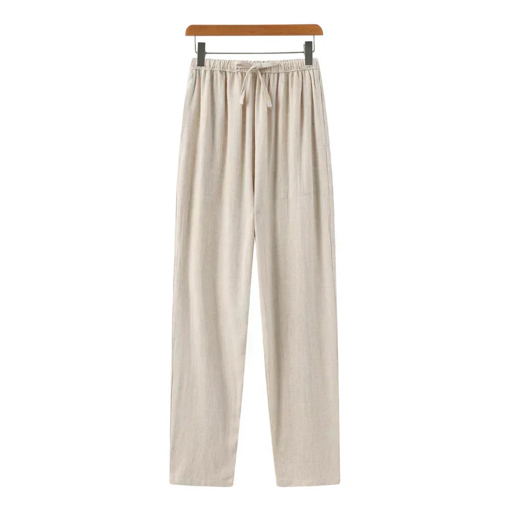 Honorio | Pantalones de lino de corte ajustado