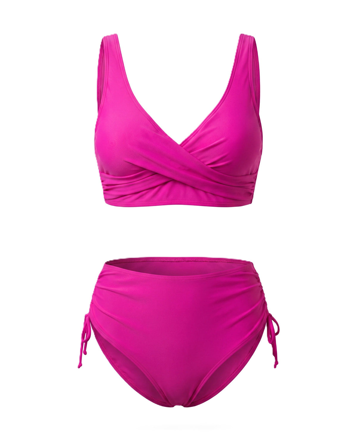 Balbina | Bikini con detalle twist frontal y copas extraíbles en color Verde Esmeralda