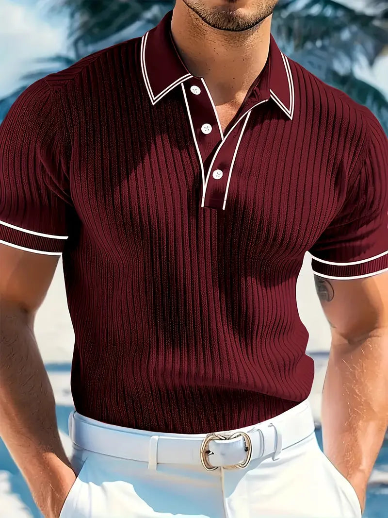 León | Elegante polo de manga corta