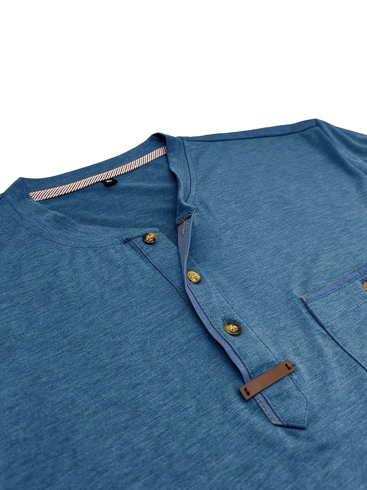 Lucas | Camiseta elegante con cuello redondo y bolsillo