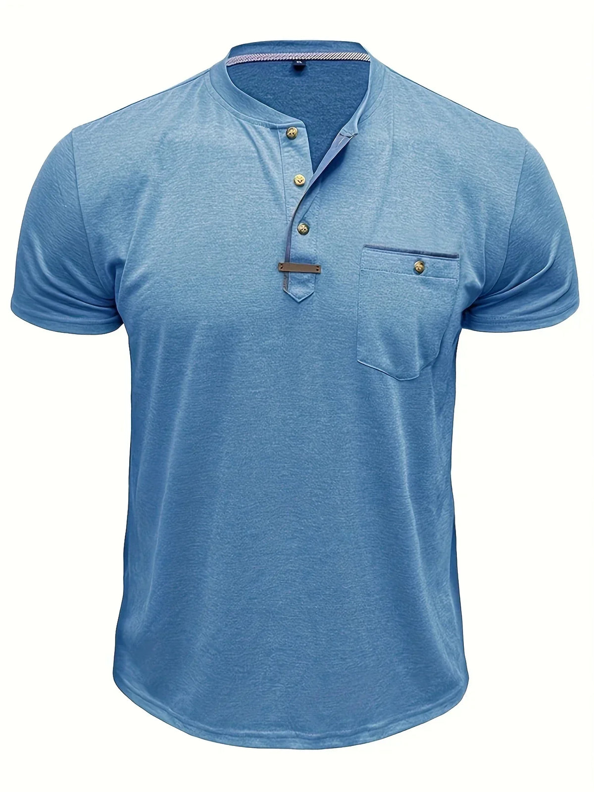 Lucas | Camiseta elegante con cuello redondo y bolsillo