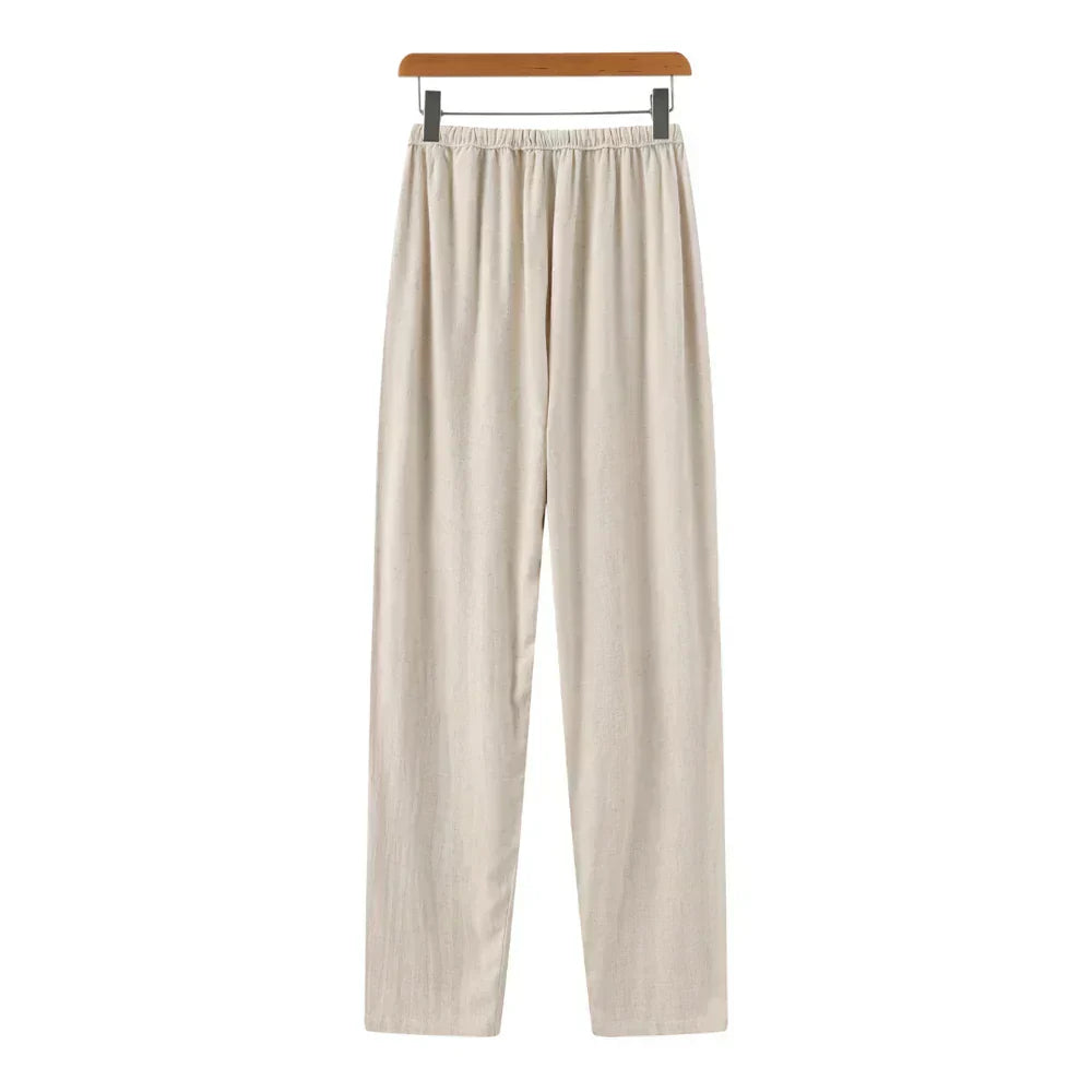 Honorio | Pantalones de lino de corte ajustado