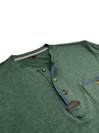 Lucas | Camiseta elegante con cuello redondo y bolsillo
