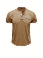 Lucas | Camiseta elegante con cuello redondo y bolsillo