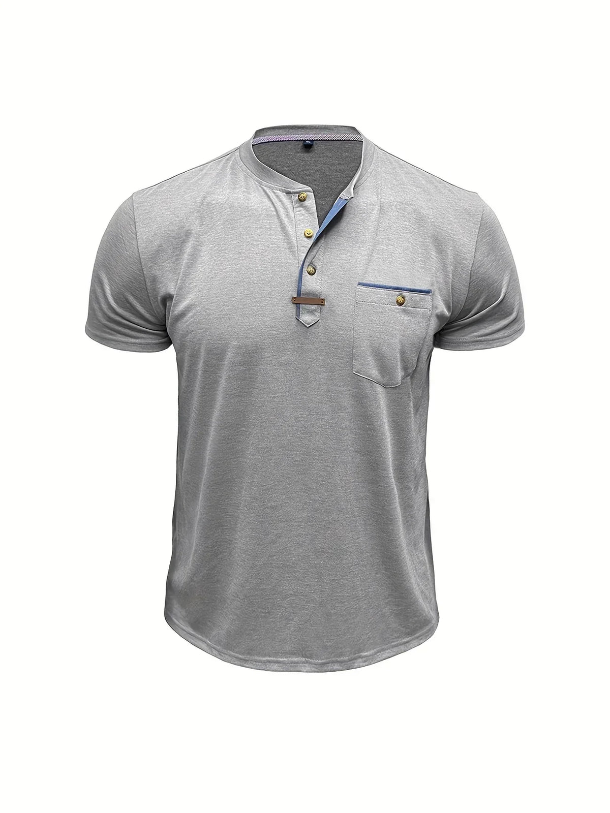 Lucas | Camiseta elegante con cuello redondo y bolsillo