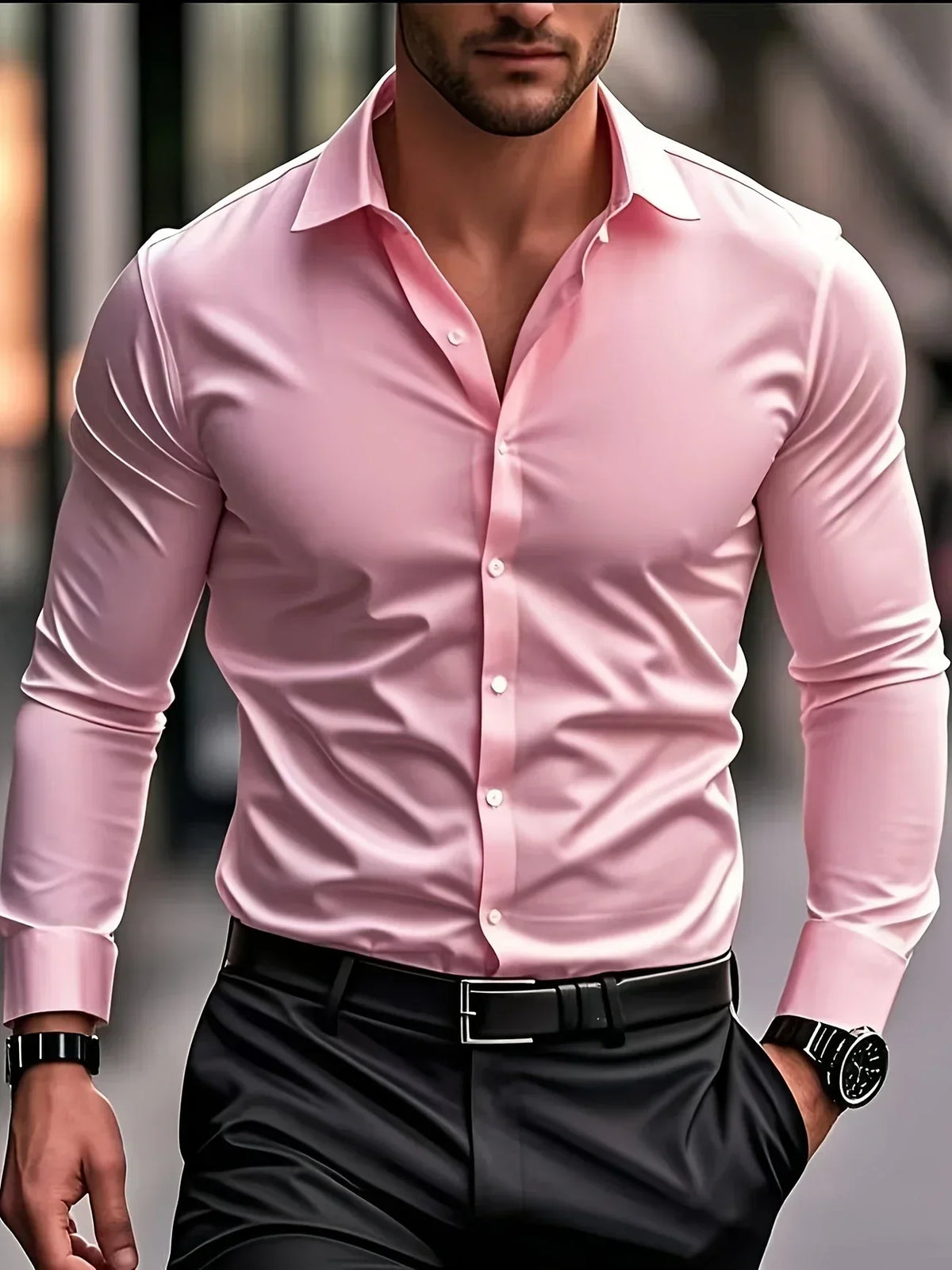Blas | Camisa elegante de manga larga con botones