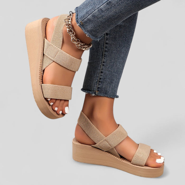 Tanya | Sandalias de Plataforma en color Caqui
