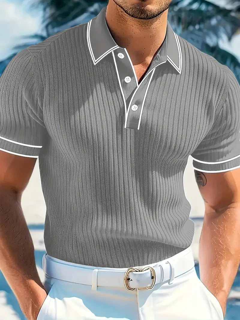 León | Elegante polo de manga corta