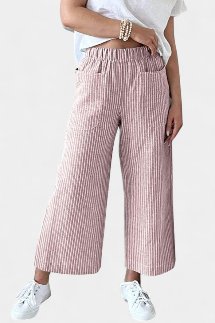 Lumiere Pantalones Livianos de Corte Relajado en color Rosa