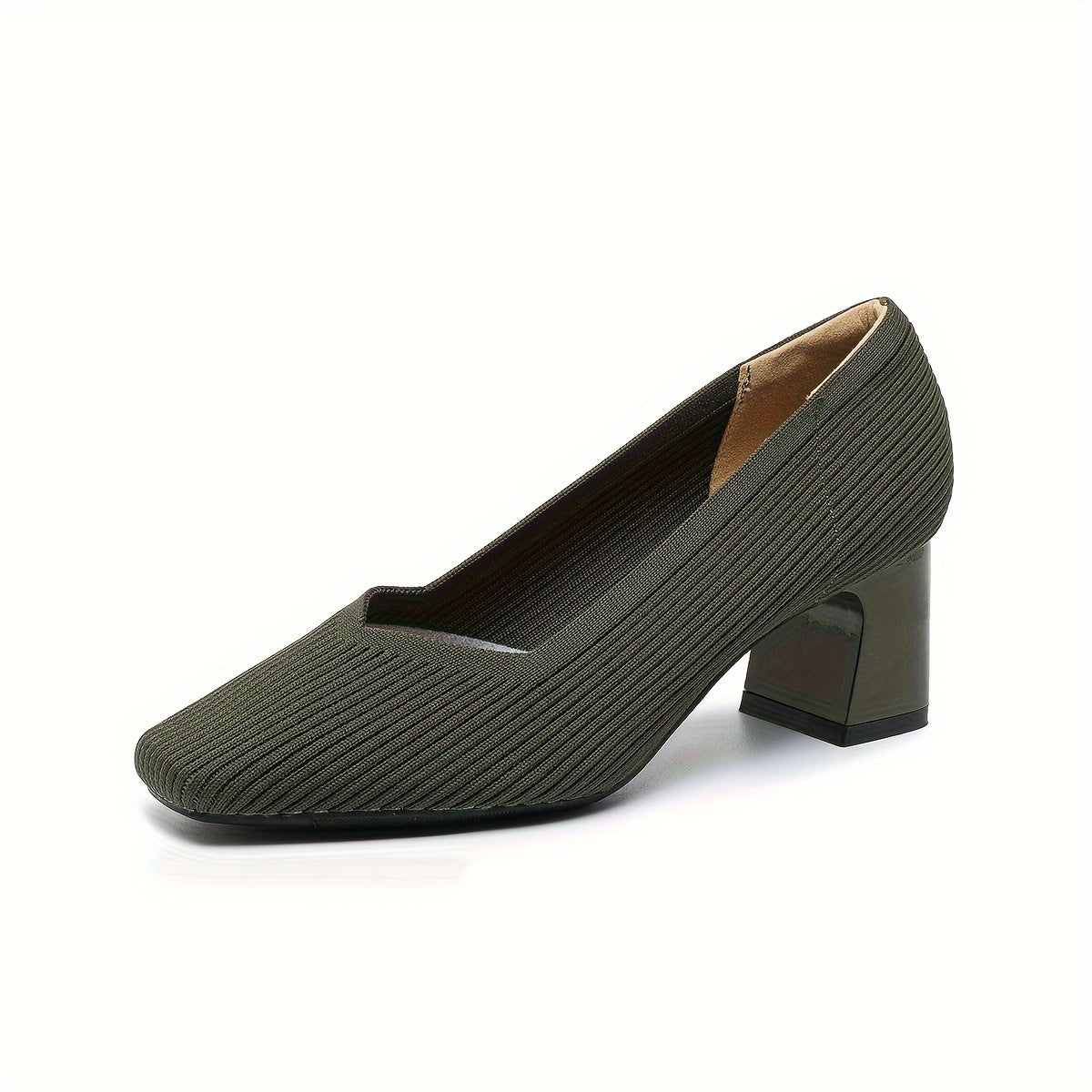 Reyes | Escarpín Ortopédico de Tacón Bloque en color Beige Oscuro