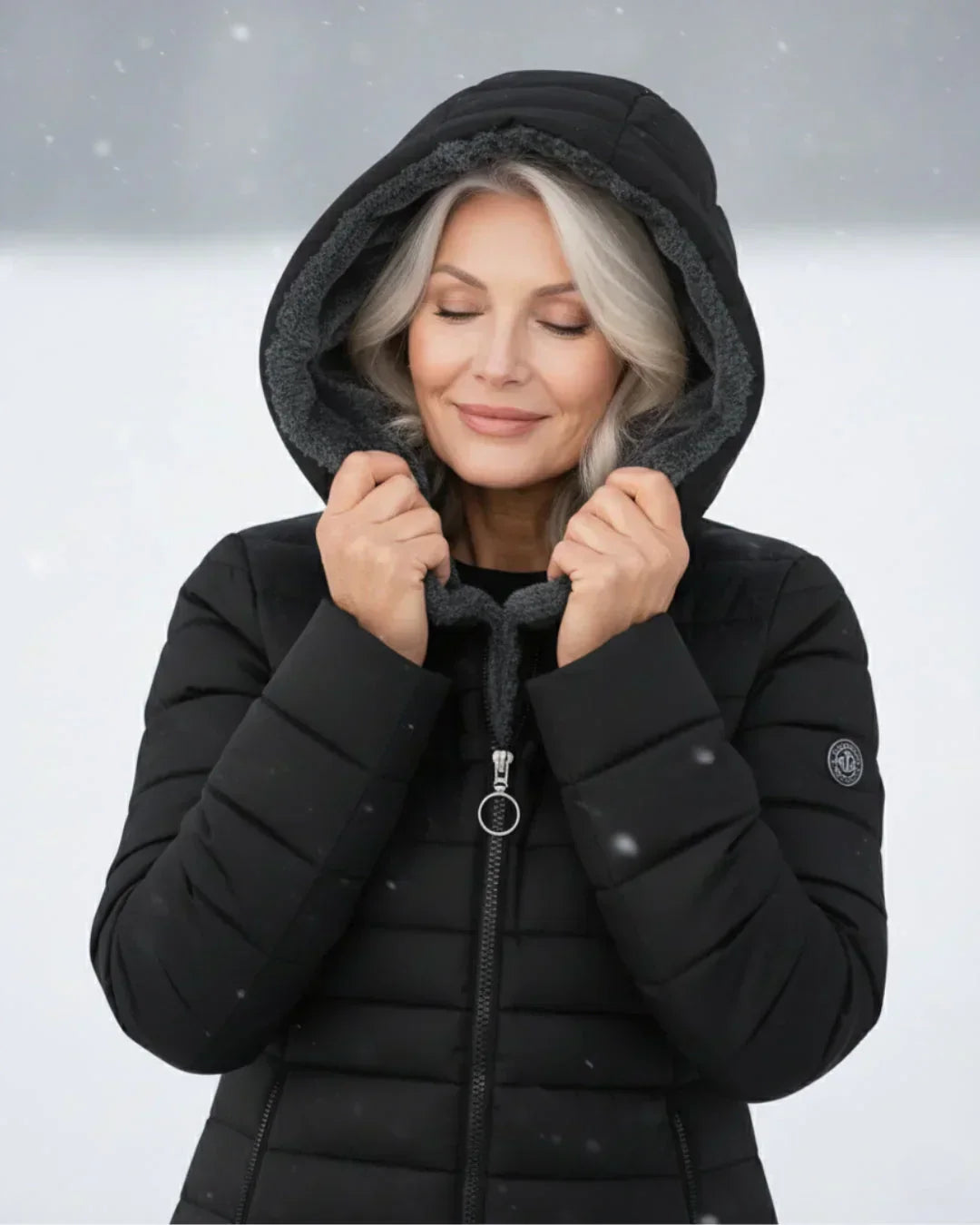 Olivia | Chaqueta de invierno acolchada en color Negro