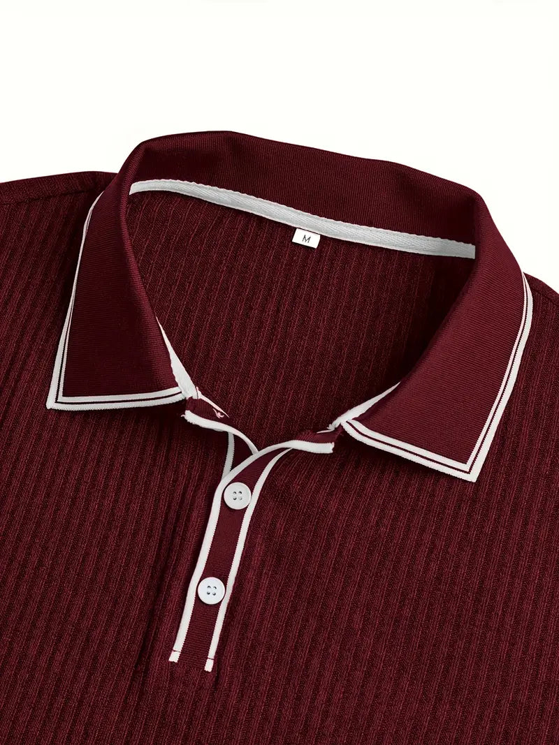 León | Elegante polo de manga corta