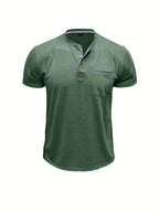 Lucas | Camiseta elegante con cuello redondo y bolsillo