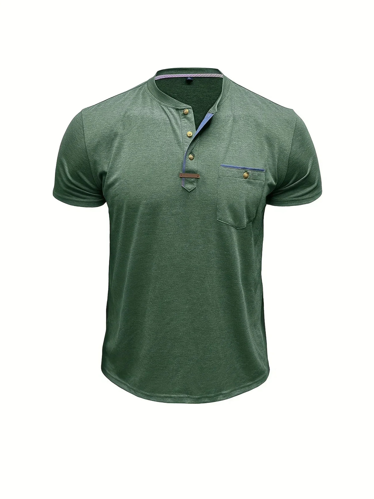 Lucas | Camiseta elegante con cuello redondo y bolsillo