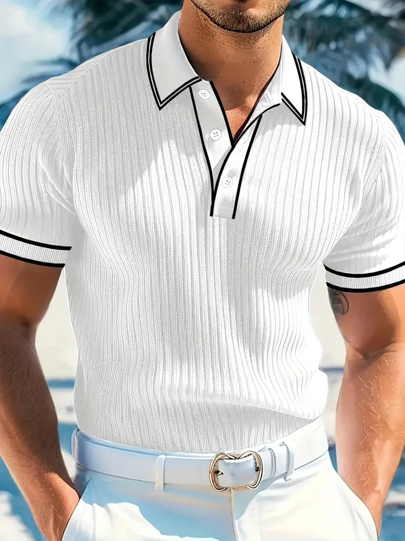 León | Elegante polo de manga corta