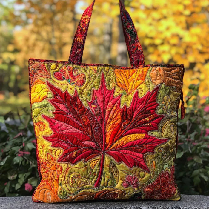 Teresa | Bolso Tote Artesanal con Estampado Otoñal