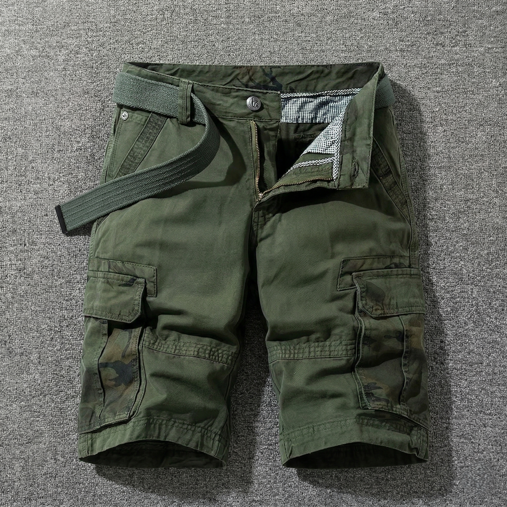 Fausto | Pantalones cargo cortos con cinturón