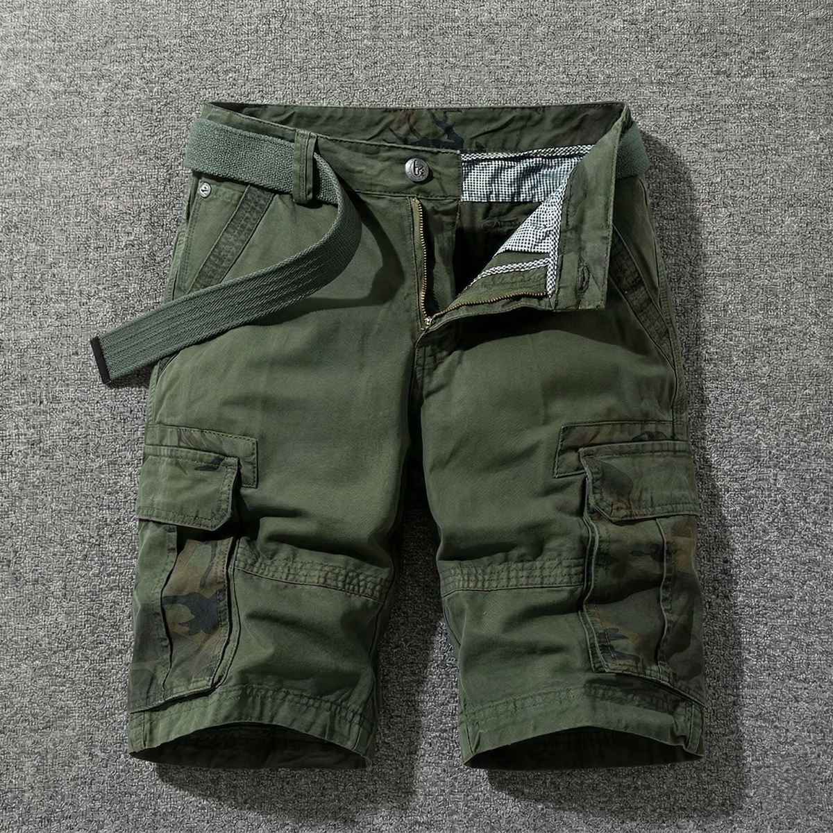 Fausto | Pantalones cargo cortos con cinturón