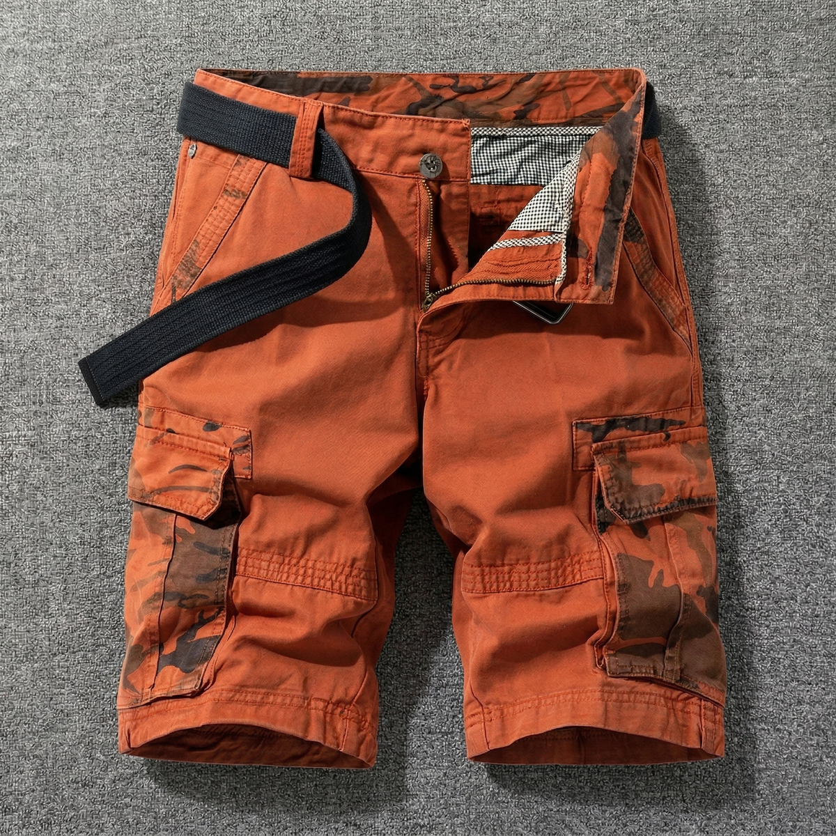 Fausto | Pantalones cargo cortos con cinturón