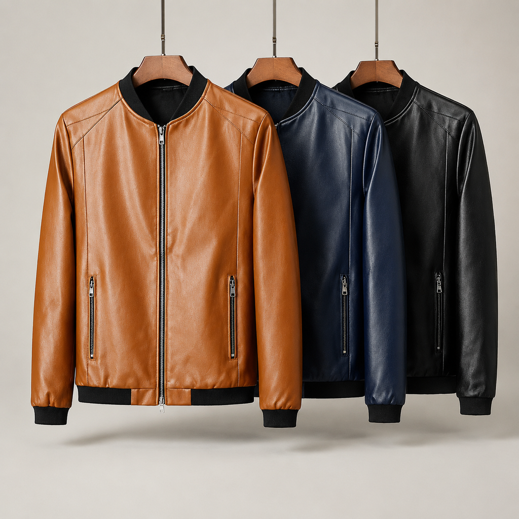 David | Cazadora bomber de piel