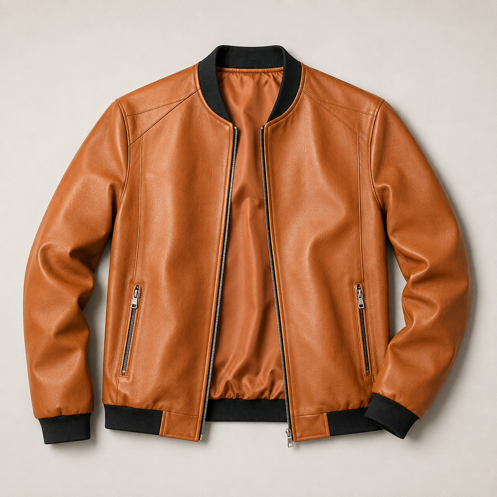 David | Cazadora bomber de piel