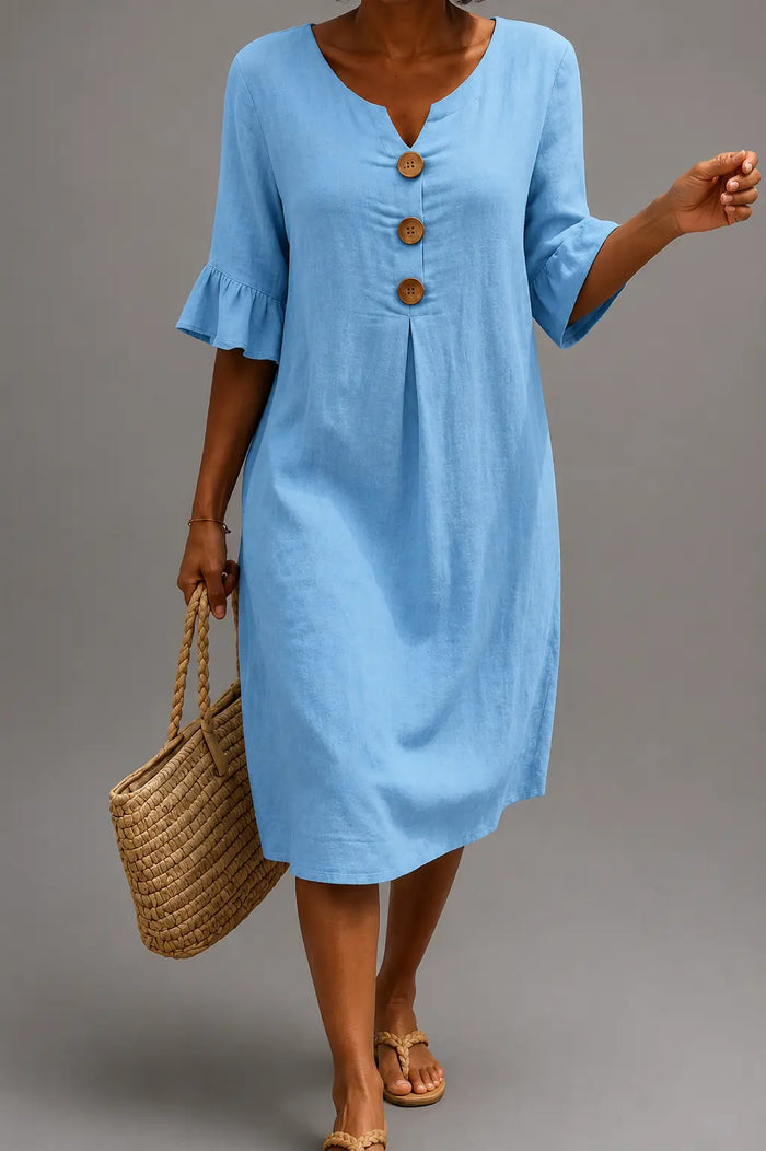 Vestido informal de mujer. en color Azul