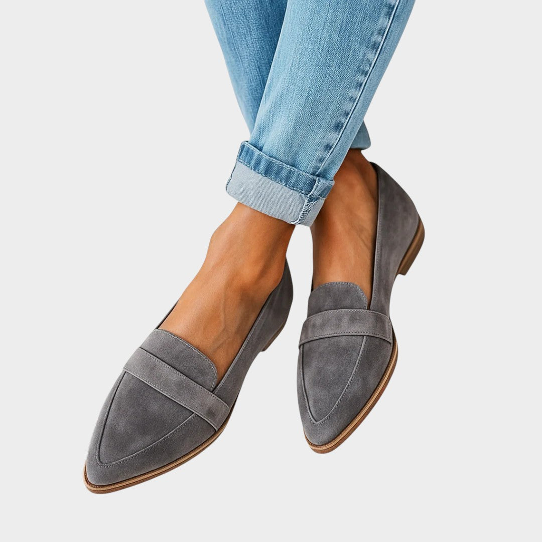 Rosa | Mocasines ortopédicos de cuero | Edición prémium en color Negro