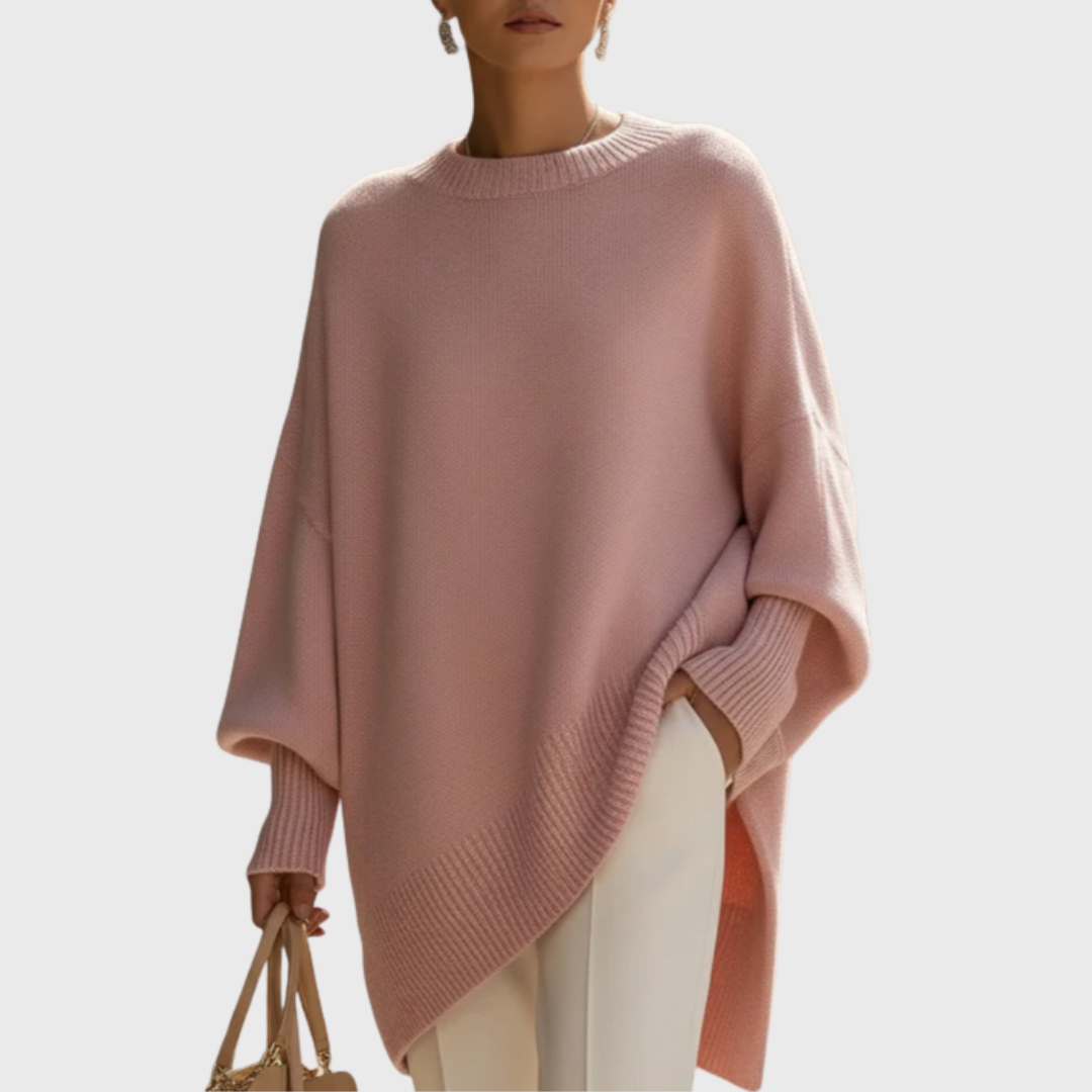 Livia | Poncho de Punto Holgado en color Beige