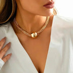 Collar de oro elegante en color Oro