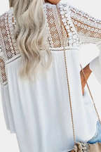 Esperanza | Blusa de Encaje Sunwoven en color Blanco