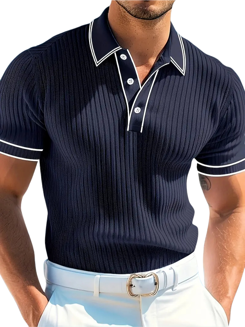 León | Elegante polo de manga corta
