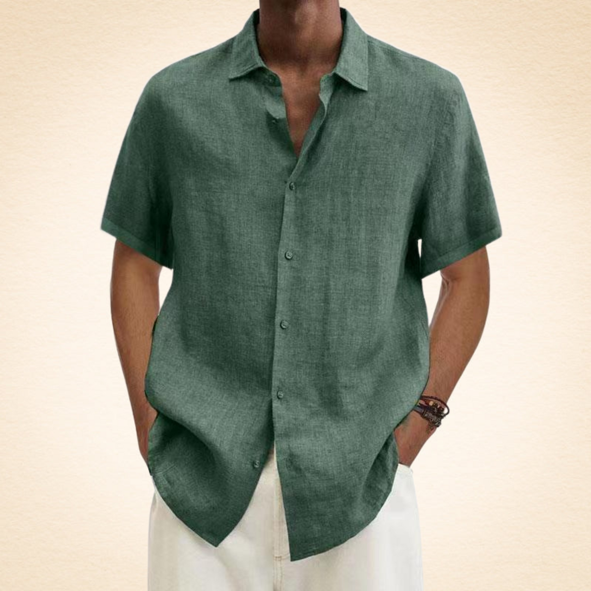 Anselmo | Camisa de lino elegante