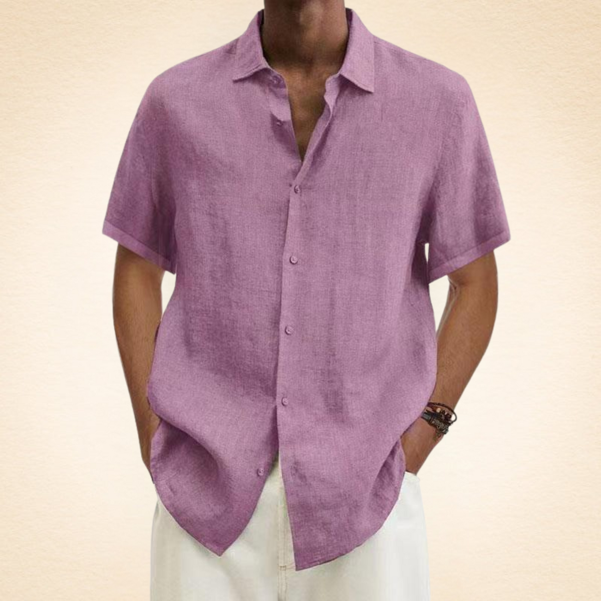 Anselmo | Camisa de lino elegante
