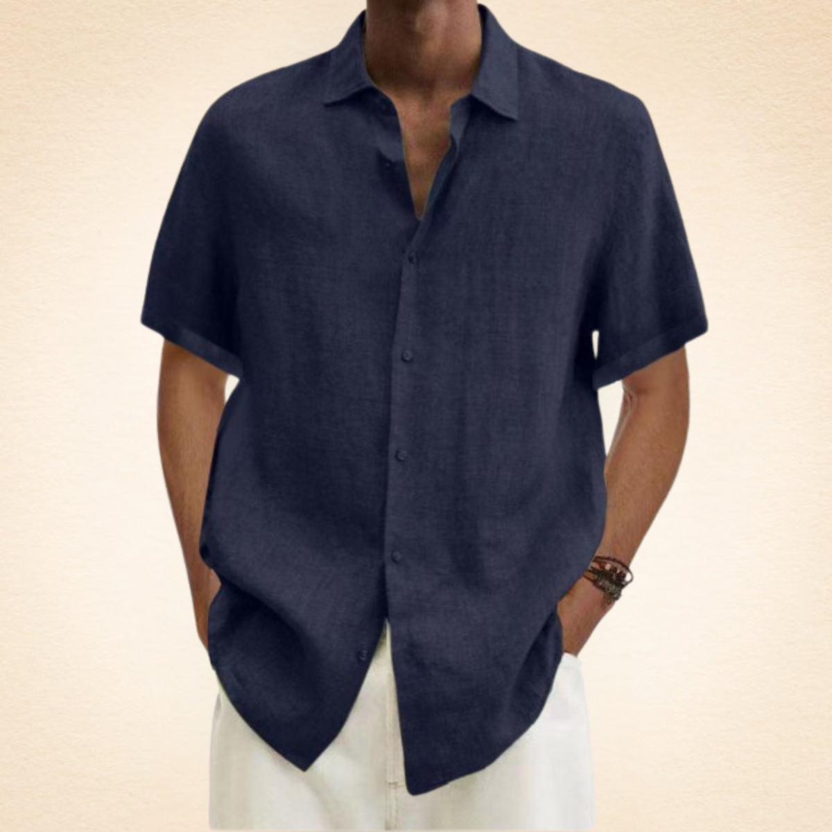 Anselmo | Camisa de lino elegante