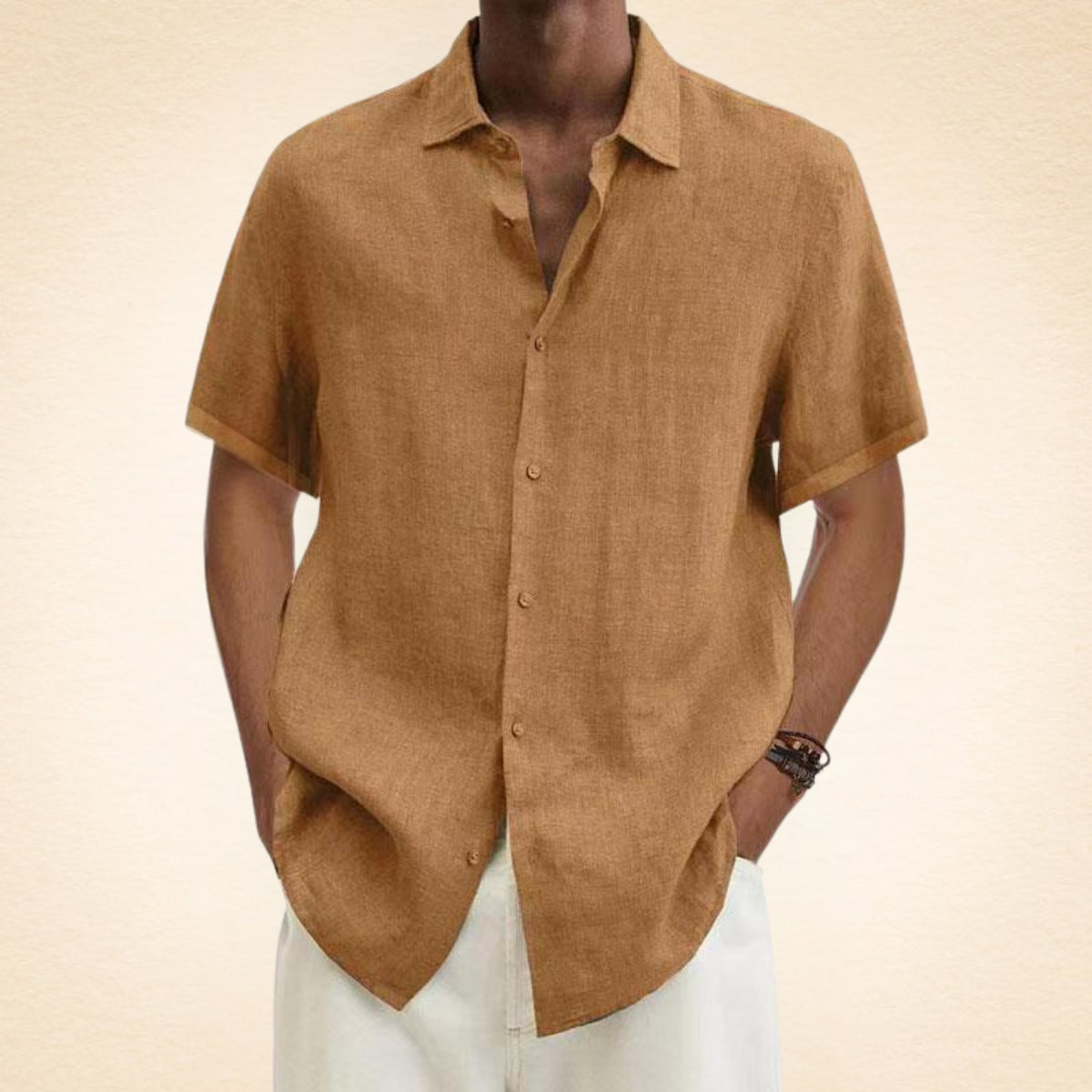 Anselmo | Camisa de lino elegante