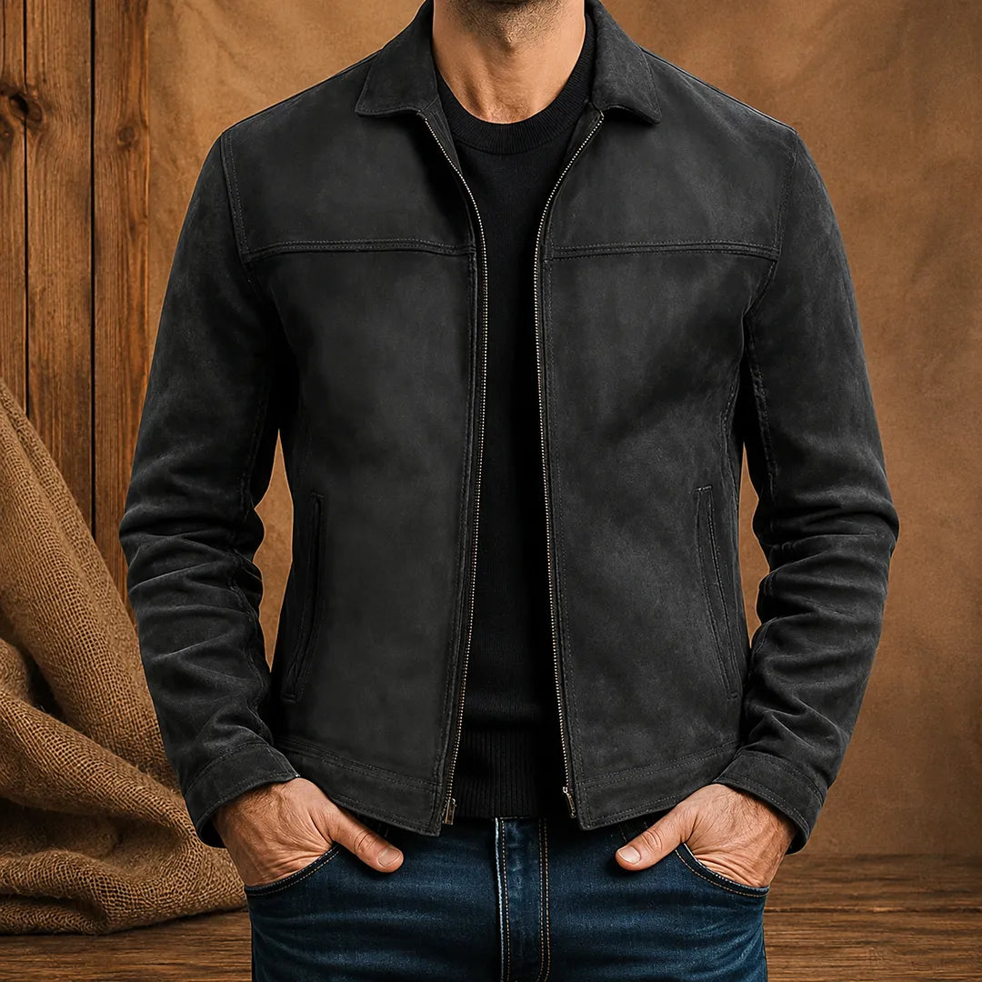 Darío | Chaqueta ligera con cuello alto y cremallera