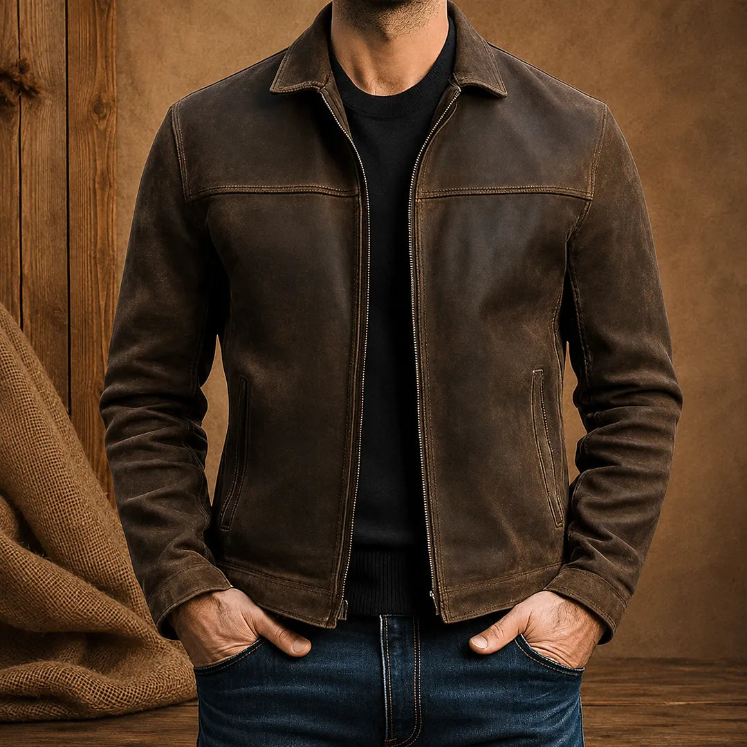 Darío | Chaqueta ligera con cuello alto y cremallera