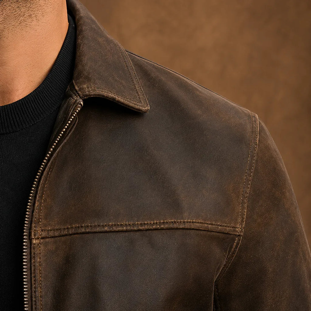 Darío | Chaqueta ligera con cuello alto y cremallera