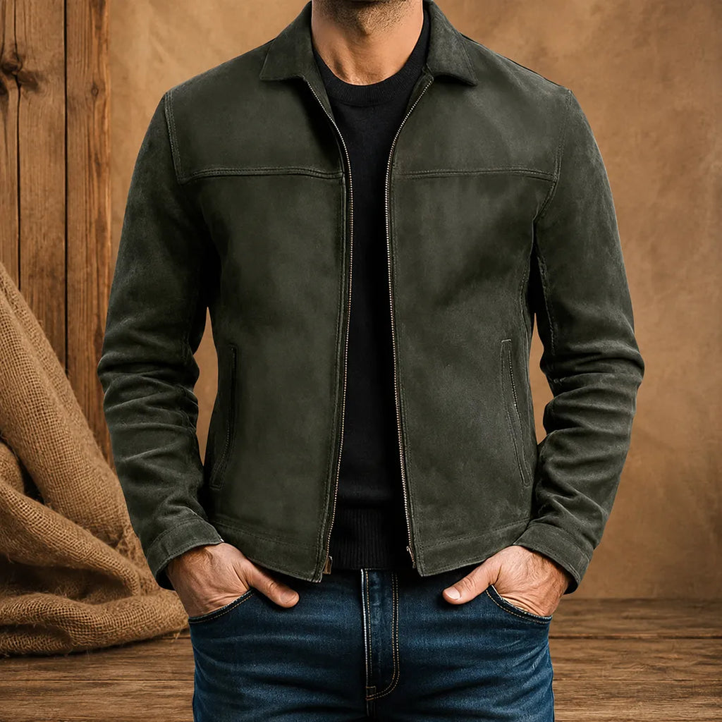 Darío | Chaqueta ligera con cuello alto y cremallera